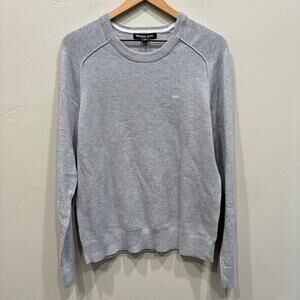 NWT Michael Kors Men’s Crewneck Cotton Sweater Heather Grey - Size: Medium